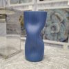 C&C Home Egyptian blue textured vase - แจกันแต่งบ้าน
