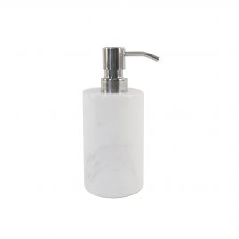 Marble Soap Dispenser (White) – ขวดหินอ่อนสีขาวพร้อมหัวปั๊ม