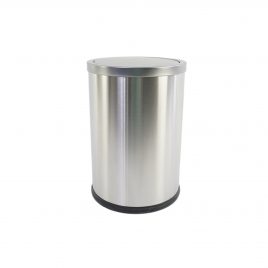 Metallic Trash Can (Silver) – ถังขยะโลหะสีเงิน