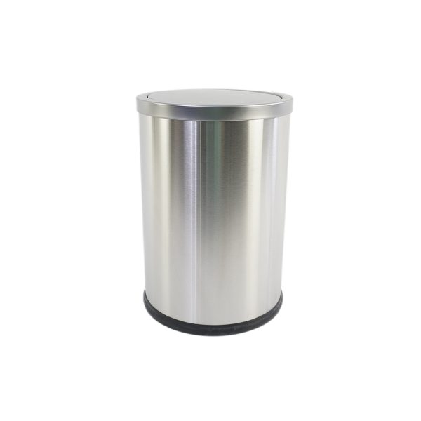 C&C Home Metallic Trash Can (Silver) ถังขยะโลหะ สีเงิน