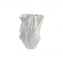 Minimal White Vase (L) –  แจกันฟรีฟอร์ม