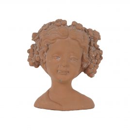 Terracotta Lady Head Planter – กระถางศีรษะหญิงสาว