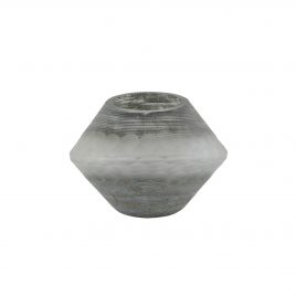 Terrene Gray Swirl Glass Vase – แจกันตกแต่งบ้าน