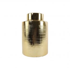 Textured Gold Ginger Jar (L) – โหลแต่งบ้านสีทอง