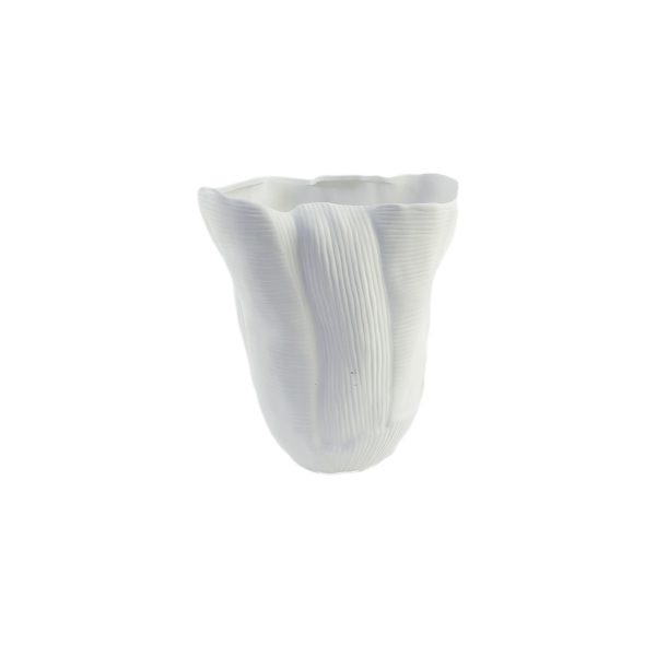 C&C Home White florist vase (L) แจกันแต่งบ้าน