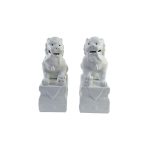 C&C Home White lion ceramic statue (L) รูปปั้นสิงโตสีขาวแต่งบ้าน