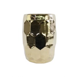 Dull Gold Ceramic Garden Stool – เก้าอี้เซรามิกสีทอง