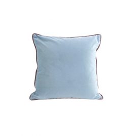 Light Blue Velvet Throw Pillow – หมอนอิงตกแต่งบ้านสีฟ้า