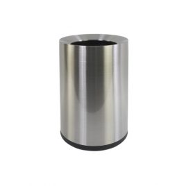 Silver Metallic Trash Can – ถังขยะโลหะสีเงิน