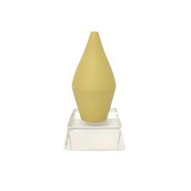 Butter Yellow Ceramic Mini Vase with base – แจกันเซรามิสีเหลืองแต่งบ้าน