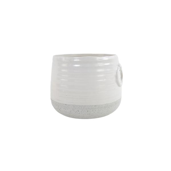C&C Home Milky White Ceramic Vase - แจกันแต่งบ้าน