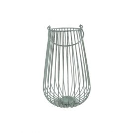 Olive Green Vintage Metal Candle Holder – เชิงเทียนสำหรับแต่งบ้าน