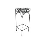 Olive Green Vintage Plant Stand (S) - ชั้นวางต้นไม้ทำจากโลหะสำหรับแต่งบ้าน