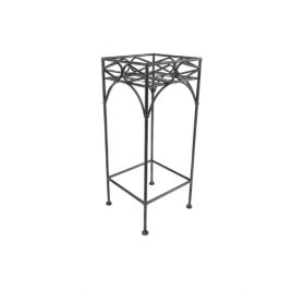 Olive Green Vintage Plant Stand (L) – ชั้นวางต้นไม้ทำจากโลหะสำหรับแต่งบ้าน
