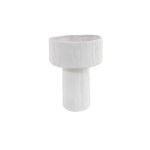 C&C Home Powder White Ceramic Vase (L) - แจกันแต่งบ้าน