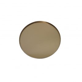 Gold Metal Round Tray (S)