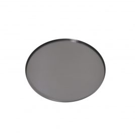 Black Metal Round Tray (L)