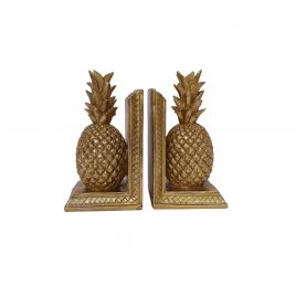 Golden Pineapple Bookend