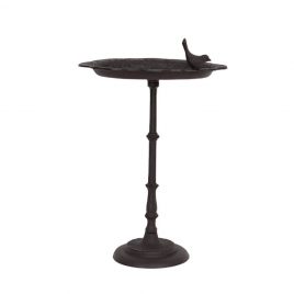 Metal Decorative Tray w/Bird -ถาดตั้งตกแต่งโลหะประดับนก