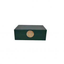 Lacquer Mallard Green Painted Box (L)/กล่องเพ้นท์แล็กเกอร์สีเขียว  (L)