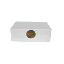 Lacquer Snow White Painted Box (L)/กล่องเพ้นท์แล็กเกอร์สโนว์ไวท์ (L)
