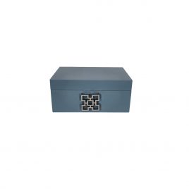 Lacquer Outer Space Grey Painted Box (S)/กล่องเพ้นท์แล็กเกอร์ สีเทา(S)