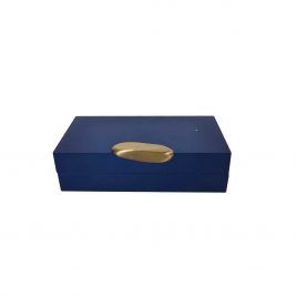 Lacquer Denim Blue  Painted Box (S)/กล่องเพ้นท์แล็กเกอร์ สีน้ำเงิน(S)