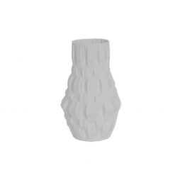 White Ceramic Vase (S)/แจกันเซรามิกสีขาว