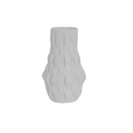 White Ceramic Vase (L)/แจกันเซรามิกสีขาว