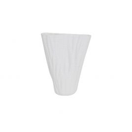 White Ceramic Vase ( L )/แจกันเซรามิคสีขาว