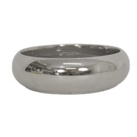 Ice Silver Ceramic Planter-กระถางต้นไม้เซรามิคสีเงิน