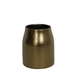 Medallion gold ceramic Vase/แจกันเซรามิกสีทอง