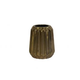 Dijon Gold Ceramic Vase (M)/แจกันเซรามิกสีทอง