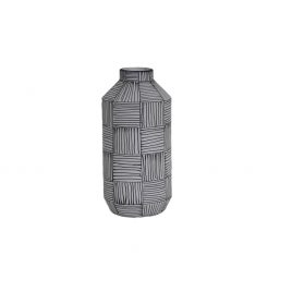 Brush Stroke B&W Ceramic Vase/แจกันเซรามิคสีขาวดำ