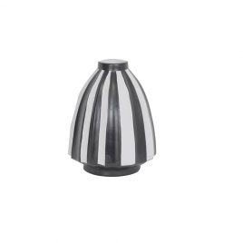 B&W Stripe Ceramic Vase/แจกันเซรามิกลายขาวดำ