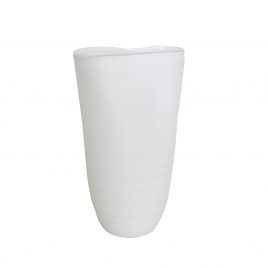 Sea Shell White Vase (L) แจกันเปลือกหอย สีขาว