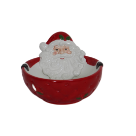 Santa Ceramic Bowl ชามลายซานตาคลอส
