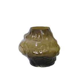 Slate Gray Rock Vase แจกันหินสีเทา