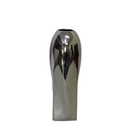 Flower Siver Ceramic Vase แจกันเซรามิกสีเงิน