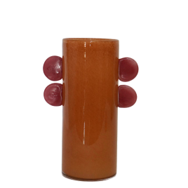 Marmalade Globe Handle Glass Vase แจกันแก้วด้ามจับ