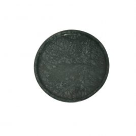 Green Round Marble Tray (L) ถาดหินอ่อนกลมสีเขียว (ใหญ่)