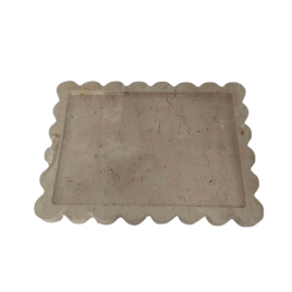 Scalloped Marble Trey ถาดหินอ่อน