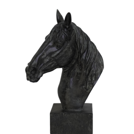 Equine Sculpture On Base-ประติมากรรมม้าบนฐาน