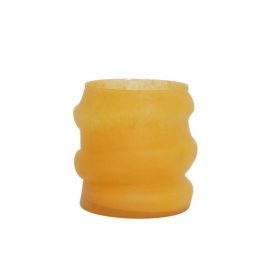 Apricot Glass Vase แจกันแก้วสีแอปริคอท