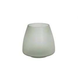 Harbor Gray Frosted Glass Vase แจกันแก้วขุ่นสีเทาฮาร์เบอร์