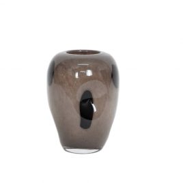 Mid Century Polka Dot Glass Vase (S) แจกันแก้วลายจุด