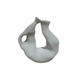 White Root Resin Vase แจกันเรซิ่นทรงรากไม้ขาว