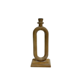 Retro Wooden Hole Candle Holder เชิงเทียนทรงเรโทร