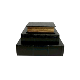 Hardcovef Leather Book (Black) หนังสือปกหนังสีดำ