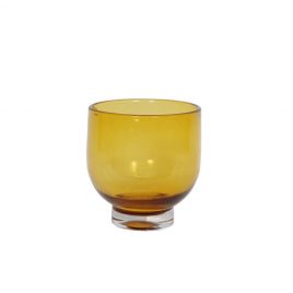 Yellow Glass Vase (S) แจกันแก้วสีเหลือง